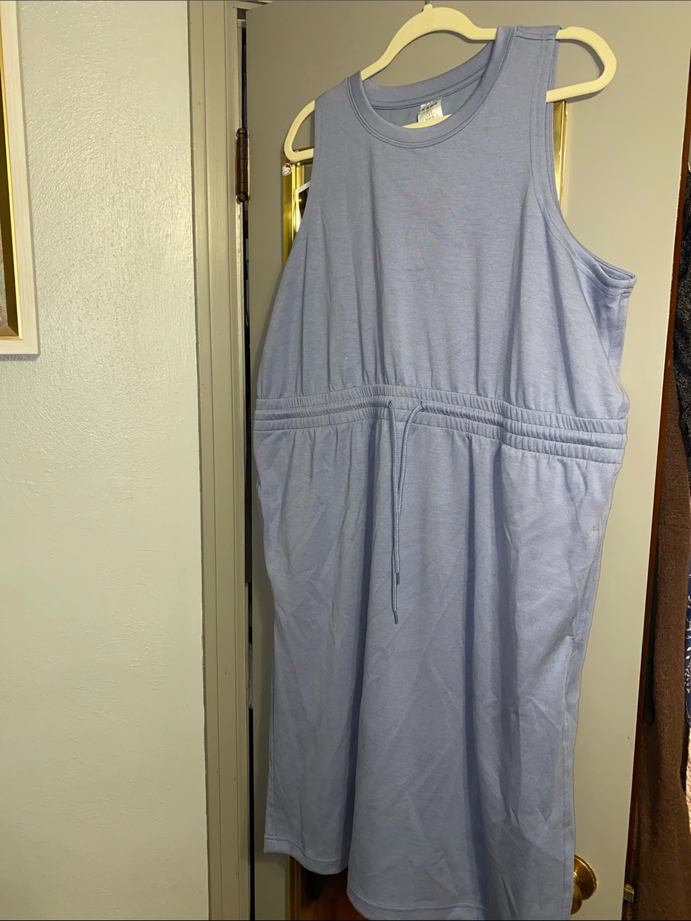 Serra Soft Midi Dress in Lavender Gray